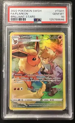 Flareon TG01/TG30 Swsh09: Brilliant Stars Trainer Gallery Holo - Image 1