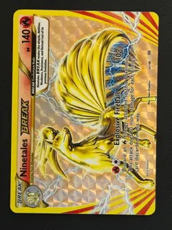 POKEMON Card Ninetales Break 16/108 Evolutions Holo Near Mint Free P&P - Image 1