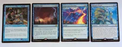 MTG Blue Staples: Rhystic Study, Cyclonic Rift, Fierce Guardianship, Thassa's - Image 1