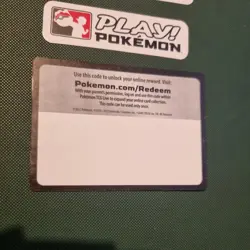 Blank Error Misprint Pokemon Code Card - Black Border - Image 1