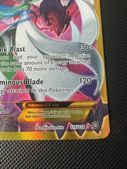 Pokemon Gardevoir EX Full Art Secret Rare Gold Card 116/114 Steam Siege Mp - Image 3