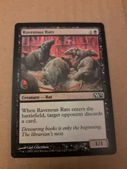 MTG: Ravenous Rats - Core 2013 - Magic Card - Image 1