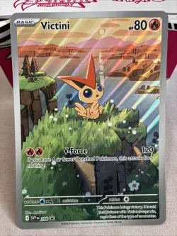 Pokemon Victini Jumbo Full Art Promo Card SVP 208: Black Bolt/White Flare M/NM - Image 1