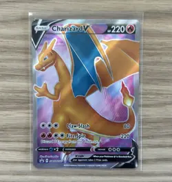 Charizard V SWSH050 SWSH: Sword & Shield Promo Cards Holo Full Art Pokemon TCG - Image 1