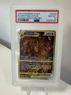 Pokemon TCG Giratina VSTAR Crown Zenith Holo Card GG69/GG70 PSA 10 Secret - Image 1