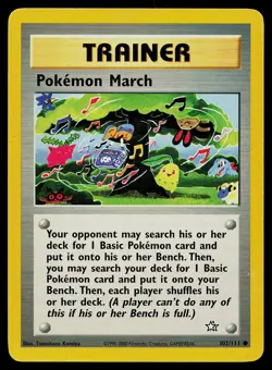 Pokemon Card Neo Genesis Pokemon March 102/111 Common - Image 1