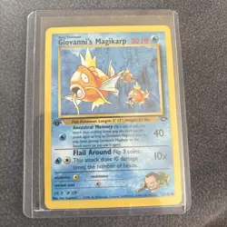 Pokemon Cards: Gym Challenge 1st Edition Common: Giovanni's Magikarp 73/132 NM - Image 1