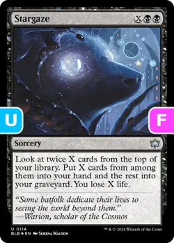 MTG Stargaze BLB U Sorcery *Foil* NM - Image 1