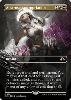 Abstruse Appropriation (Borderless) - Near Mint MTG Modern Horizons 3 - Image 1