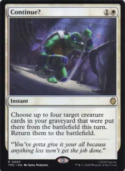 ContinueU 7 Commander: Teenage Mutant Ninja Turtles Regular - Image 1