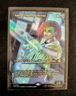 MTG April O'Neil, Hacktivist Showcase Foil 0282 TMNT TMT NM - Image 1