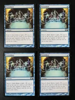 MTG- Preordain x4 - M11 - Image 1