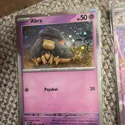 Pokemon 151 Alakazam EX Collection Promo Cards Set SVP 050 Abra 063 Kadabra 064 - Image 2