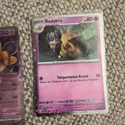 Pokemon 151 Alakazam EX Collection Promo Cards Set SVP 050 Abra 063 Kadabra 064 - Image 4