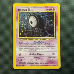 Pokemon Vintage Holo Rare Unown A Neo Discovery 14/75 Wotc 2001 - Image 1