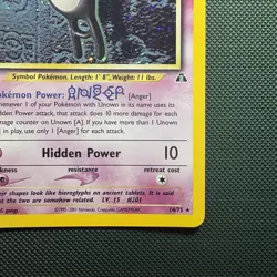 Pokemon Vintage Holo Rare Unown A Neo Discovery 14/75 Wotc 2001 - Image 4