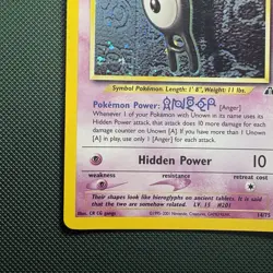 Pokemon Vintage Holo Rare Unown A Neo Discovery 14/75 Wotc 2001 - Image 5