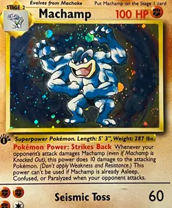 CGC GEM MINT 10- Machamp 1st Edition 8/102 Holo Rare 1999 Pokemon Base Set- WOTC - Image 4