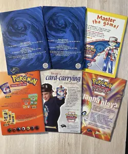 Pokemon TCG Rulebook Lot V1-V3, V5-V6 WOTC 1999 Vintage 6 Book Bundle NM Unused - Image 2