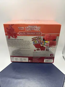 Sealed Pokemon TCG Sword and Shield Battle Styles Elite Trainer Box ETB Red 820650808357 - Image 2