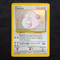 Chansey - (HP) Base Set Holo 3/102 1999 English Pokemon TCG - Image 1