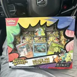 Pokemon TCG Mega Evolution Ascended Heroes First Partners Deluxe Pin Kit - Image 1