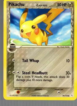 2006 Pokemon, EX Holon Phantoms, #79/110 Pikachu Delta Species, Common (b) - Image 1