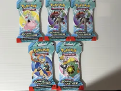 POKE'MON TCG - SCARLET & VIOLET JOURNEY TOGETHER - SET OF 5 BOOSTER PACKS - Image 1