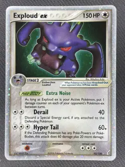 Exploud ex 92/100 Crystal Guardians Holo Ultra Rare Pokemon TCG - Image 1