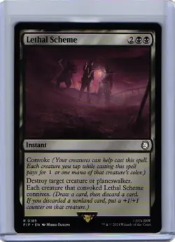 NM Lethal Scheme, MTG, Fallout, Magic the Gathering, 185 - Image 1