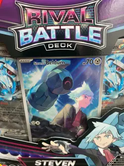 Pokemon Rival Battle Deck Steven's Beldum Illustration Metagross Ex - Image 2