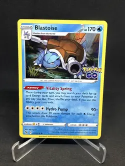 Pokemon TCG Holographic Charizard Venusaur & Blastoise Pokemon GO Holo Trio - Image 4