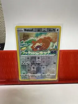 Bidoof (Peelable Ditto) 059/078 Pokemon GO Reverse Holo - Image 1
