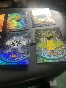 Vintage Topps Pokemon Foil Lot 5 Blue Logo 1 Black Series Victreebell Arcanine - Image 5
