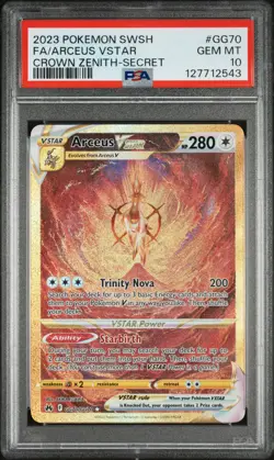 2023 POKEMON SWORD & SHIELD CROWN ZENITH SECRET FULL ART/ARCEUS VSTAR PSA 10 - Image 1
