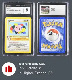 Pokemon Neo Discovery 40/75 Igglybuff 1st Edition 2001 Uncommon CGC 9 MINT - Image 1