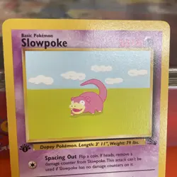 Pokemon TCG Slowpoke 55/62 1st Edition Fossil Set Common 1999 WOTC Vintage - Image 4