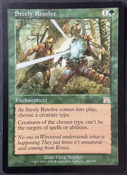 MTG Onslaught #286 Steely Resolve LP - Image 1
