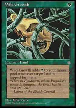 Wild Growth - Light Play MTG Ice Age - Image 1