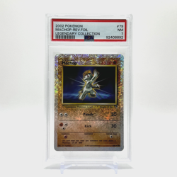 Machop 2002 Pokemon Legendary Collection Reverse Holo #79 PSA 7 NEAR MINT - Image 2