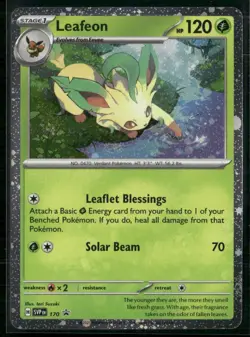 ✰ LEAFEON (COSMOS HOLO) 170 PROMO SCARLET & VIOLET PROMO POKEMON ✰ NM/M - Image 2