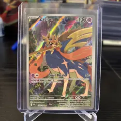 Pokemon TCG Zacian 100/094 Phantasmal Flames Illustration Rare - Image 1