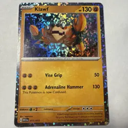 Klawf 2023 McDonalds Promo Pokemon TCG Foil Shiny Holo 11/15 - Image 1