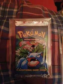 1999 Pokemon Base Set Booster Pack Venusaur Artwork, WOTC Sealed TCG - Image 1