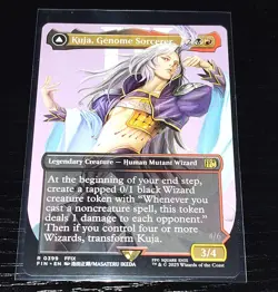 Kuja, Genome Sorcerer (Borderless) 0399 (R) MTG Final Fantasy (FIN) - Image 1