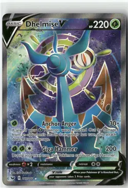 Dhelmise V (Full Art), Pokemon SWSH01: Sword & Shield Base Set Ultra Rare, 187/2 - Image 1