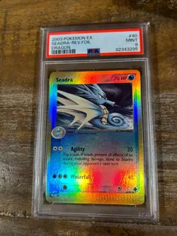 Pokemon 2003 EX Dragon SEADRA Reverse Foil #40 PSA 9 Mint RARE - Image 1