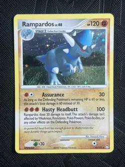Pokemon TCG Rampardos 33/123 Deck Exclusives Cosmos Holo Rare (English) - NM - Image 3