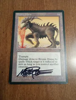 1994 MTG - Legends - BRONZE HORSE Vintage Signed Mark Poole Artist Proof AP - NM - Image 1