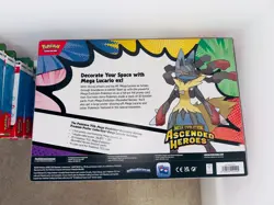Pokemon TCG Ascended Heroes Mega Lucario Premium Poster Collection New & Sealed - Image 3